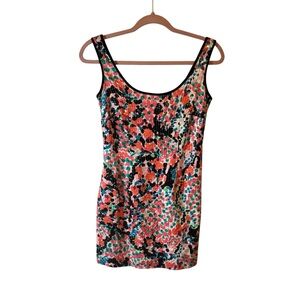 Lilly Pulitzer Multicolor Sequin Scoop Neck Tank Dress 100% cotton Size 00